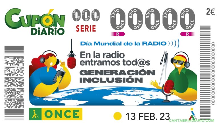 “En la radio entramos tod@s”, destacan cinco millones de cupones de la ONCE en el Día Mundial de la Radio