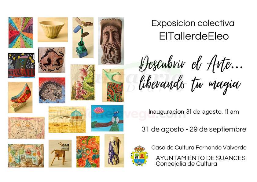 La Casa de Cultura Fernando Velarde inicia la temporada de exposiciones con la muestra artística de "El Taller de Eleo"