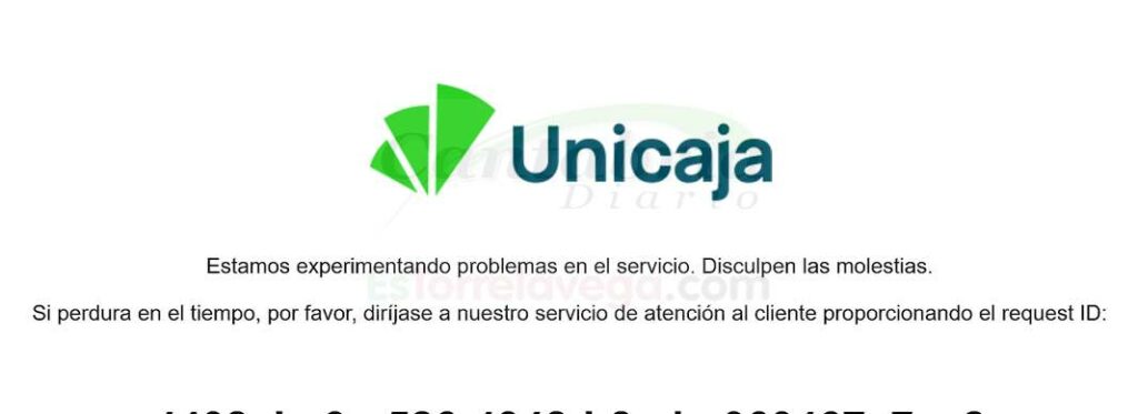 Muchos clientes de Unicaja no pueden acceder a sus cuentas online por una nueva incidencia