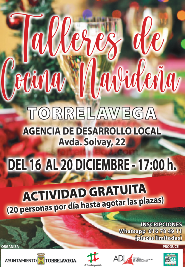 El Ayuntamiento de Torrelavega organiza Talleres de Cocina Navideña gratuitos