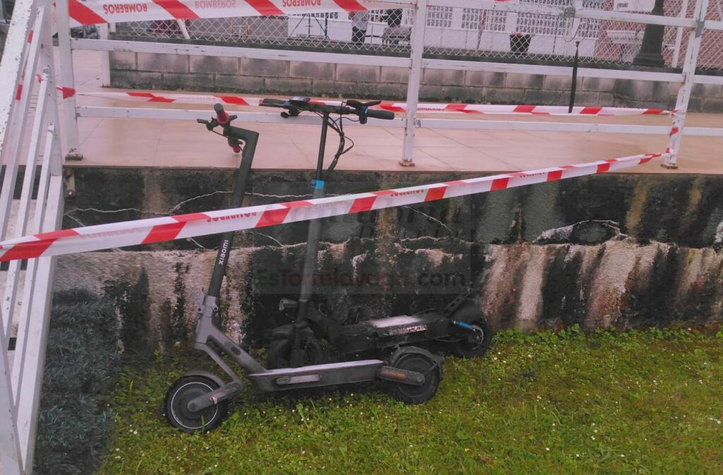 Explota la batería de un patinete eléctrico en Gama y causa un herido
