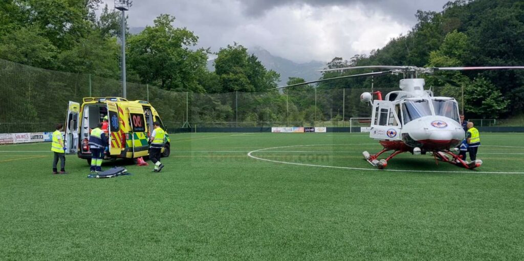 Trasladado a Cruces un vecino de Soba herido por un incendio en su vivienda