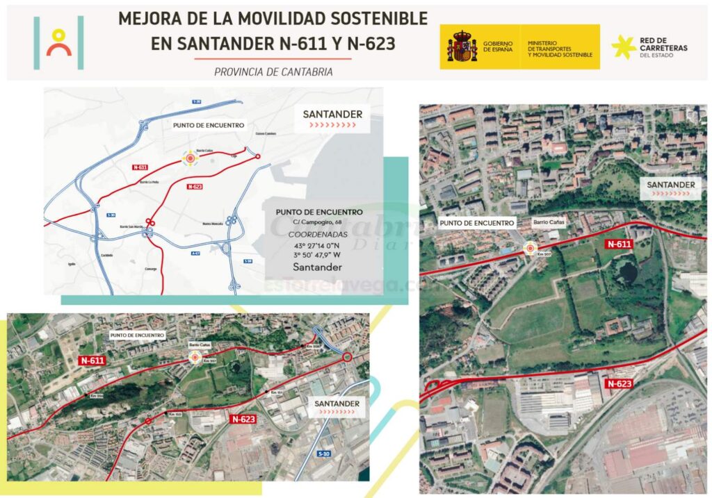 Obras de humanización de las travesías de la N-611 y N-623